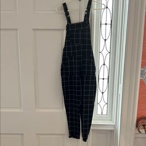 Abercrombie Kids Black Checkered Overalls